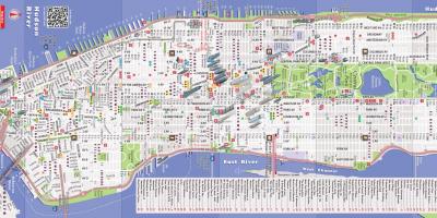 Ətraflı xəritəsi Manhattan, New York