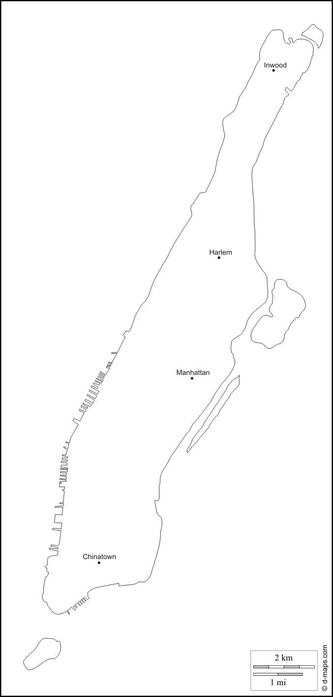 boş kart Manhattan