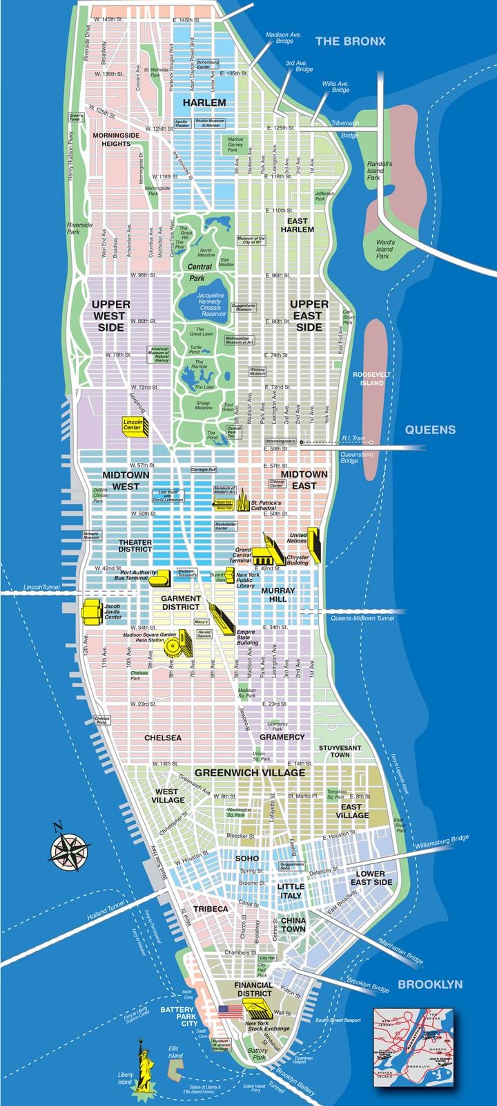kart üst məhəllələri Manhattan