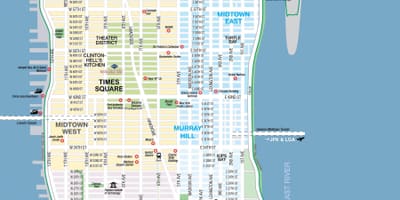 Azad mətbuatın kart Manhattan, New York