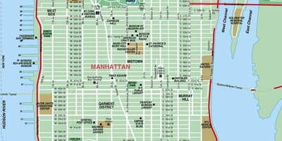 Çap küçəsi xəritə Manhattan