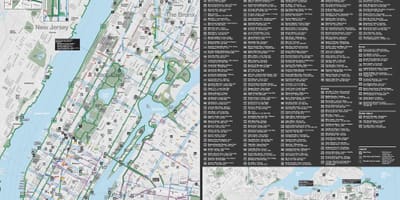 Manhattan Velosiped xəritə