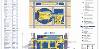 Пенсильванского vağzalının Manhattan xəritə