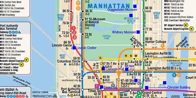 Manhattan dəmir yolu xəritəsi