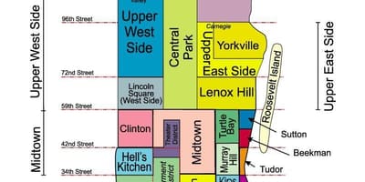 Rayon Manhattan xəritə